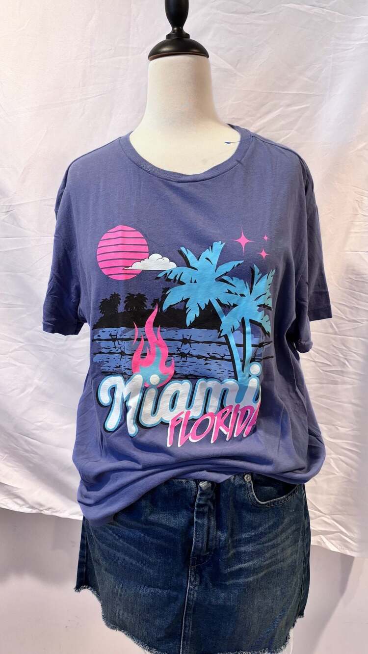 Miami Beach Sunset Comfort Colors T-shirt